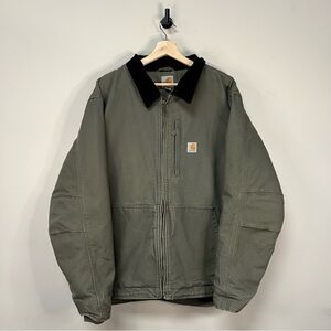 Green Carhartt Work Wear Jacket